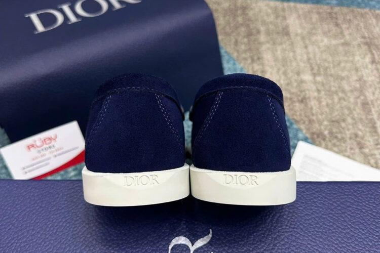 Giày Lười Dior Granville Loafer Blue Oblique