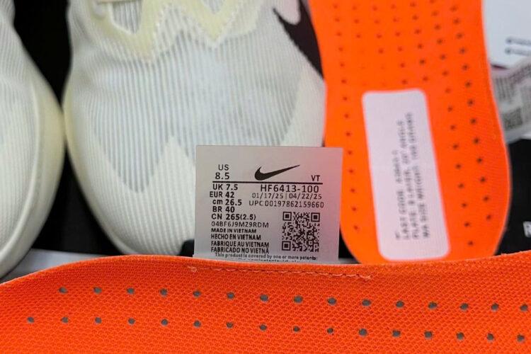 Giày Nike Vaporfly 4 Sail Orange White Black Kem Cam đen