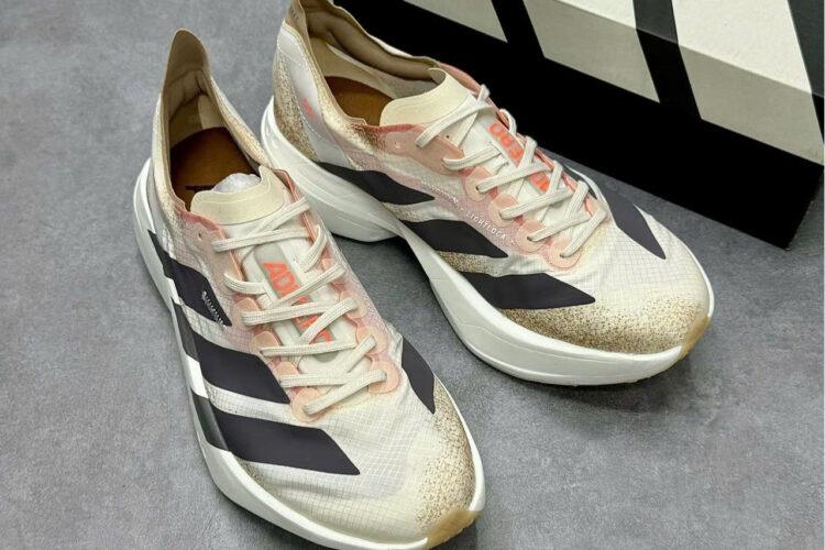 Giày adidas Adizero Adios Pro 4 White Grey Orange Trắng Xám Cam