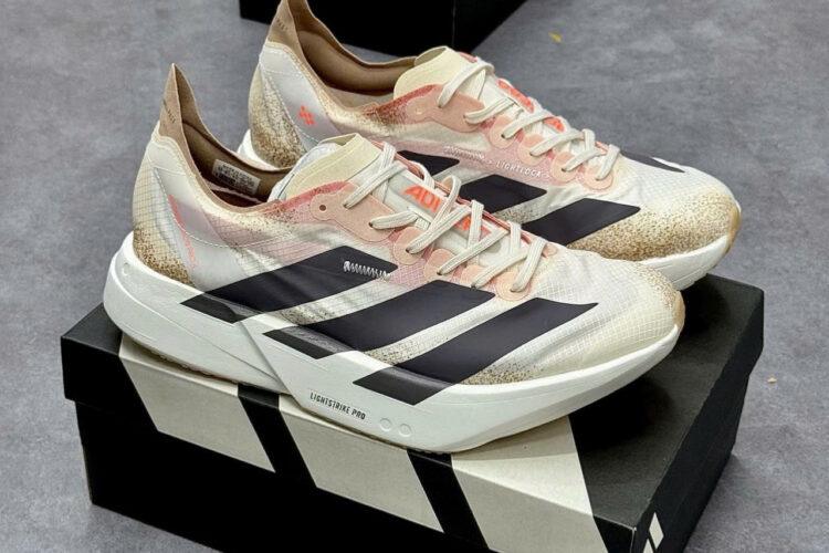 Giày adidas Adizero Adios Pro 4 White Grey Orange Trắng Xám Cam