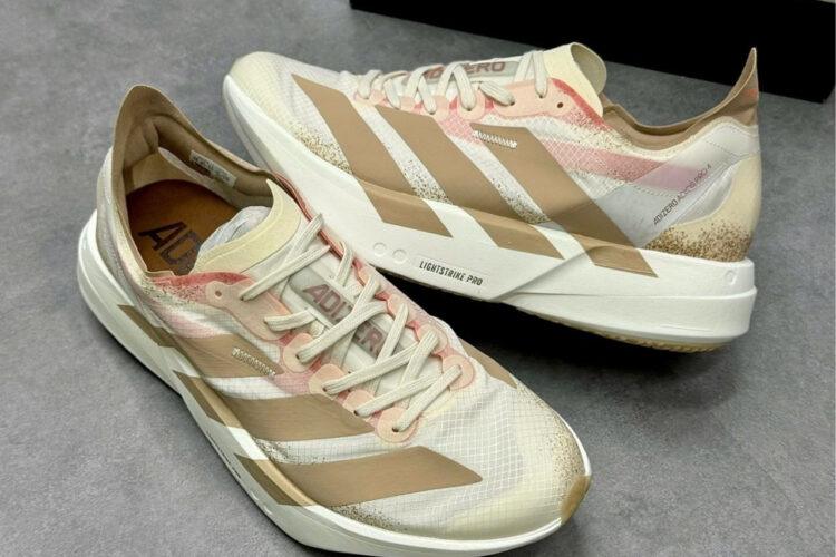 Giày adidas Adizero Adios Pro 4 White Sandstone Orange Trắng Be Cam