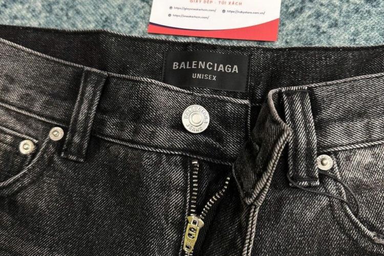 Quần Jean Balenciaga Black Flared Jeans Màu Đen