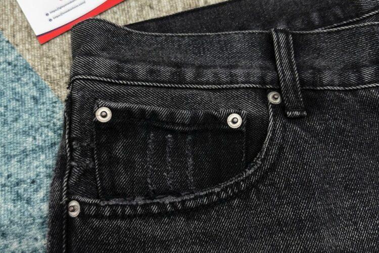 Quần Short Chrome Hearts Cross Denim Đen