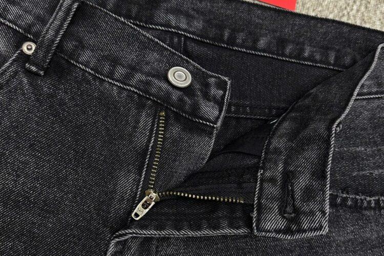 Quần Short Chrome Hearts Cross Denim Đen