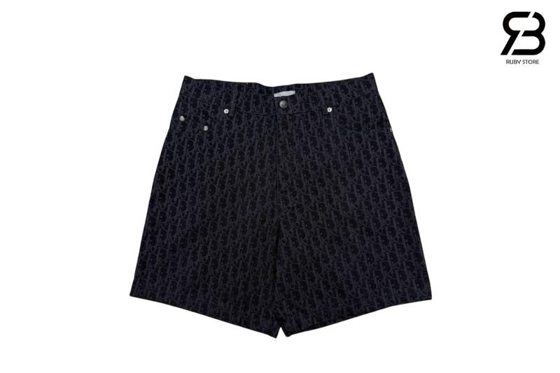 Quần Short Dior And Kaws Jean Heritage Dior Oblique Shorts