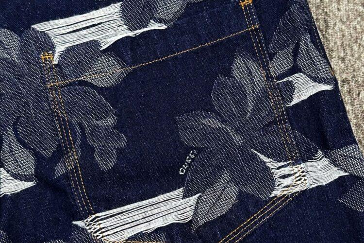 Quần Short Gucci Men’s Blue Jacquard Denim Màu Xanh
