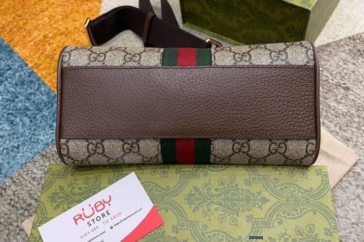 Túi Gucci Ophidia Mini GG Top Handle Bag Ebony Beige GG Supreme