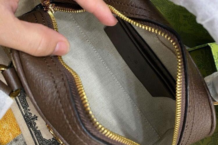 Túi Gucci Ophidia Mini GG Top Handle Bag Ebony Beige GG Supreme