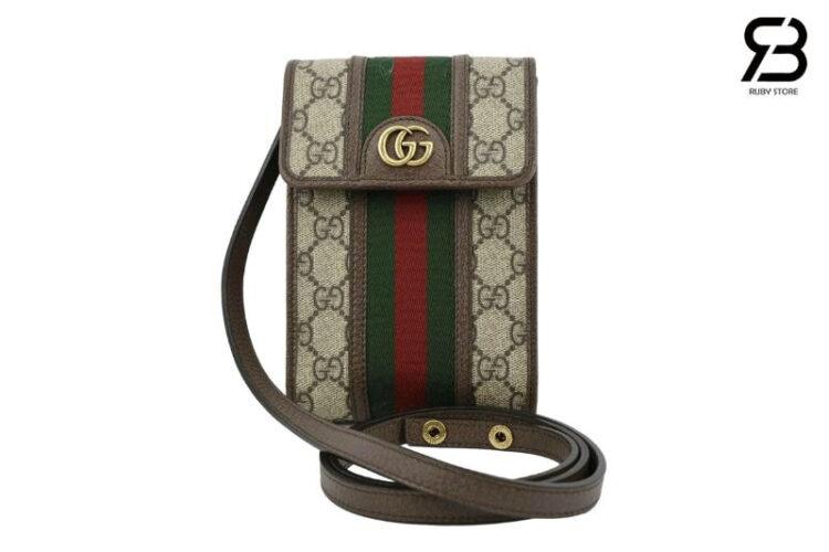 Túi Gucci Ophidia Mini Phone Bag GG Supreme