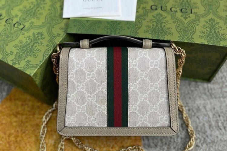 Túi Gucci Ophidia Mini Shoulder Bag Beige White Supreme