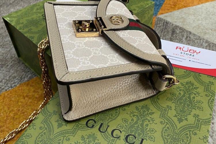 Túi Gucci Ophidia Mini Shoulder Bag Beige White Supreme
