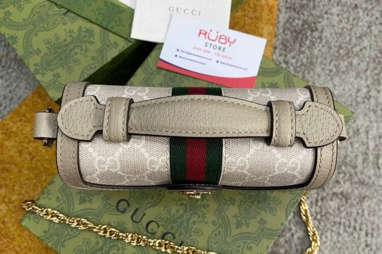 Túi Gucci Ophidia Mini Shoulder Bag Beige White Supreme