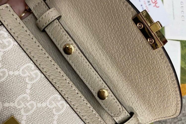 Túi Gucci Ophidia Mini Shoulder Bag Beige White Supreme