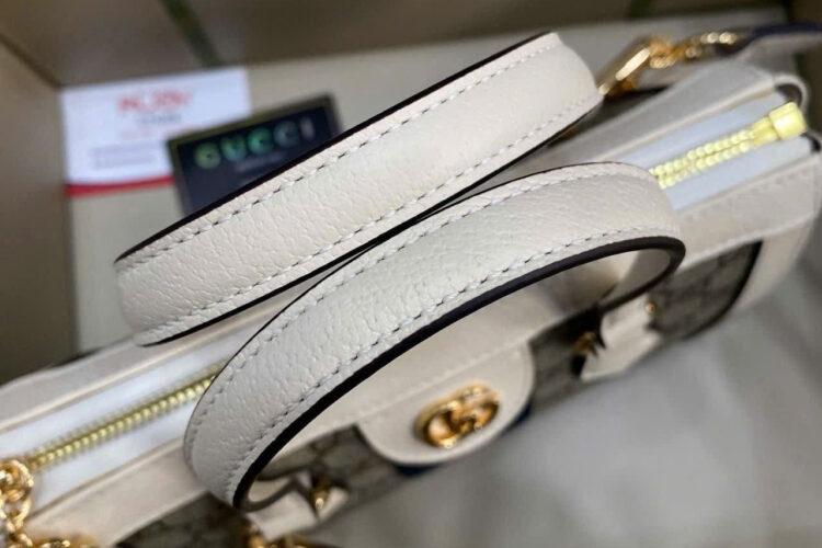 Túi Gucci Ophidia Mini Tote Bag Beige Ebony GG Supreme White