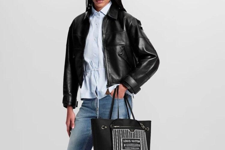Túi LV Neverfull Inside Out MM M11946 Black Monogram