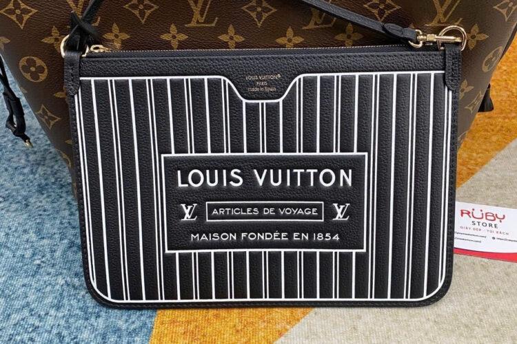 Túi LV Neverfull Inside Out MM M11946 Black Monogram