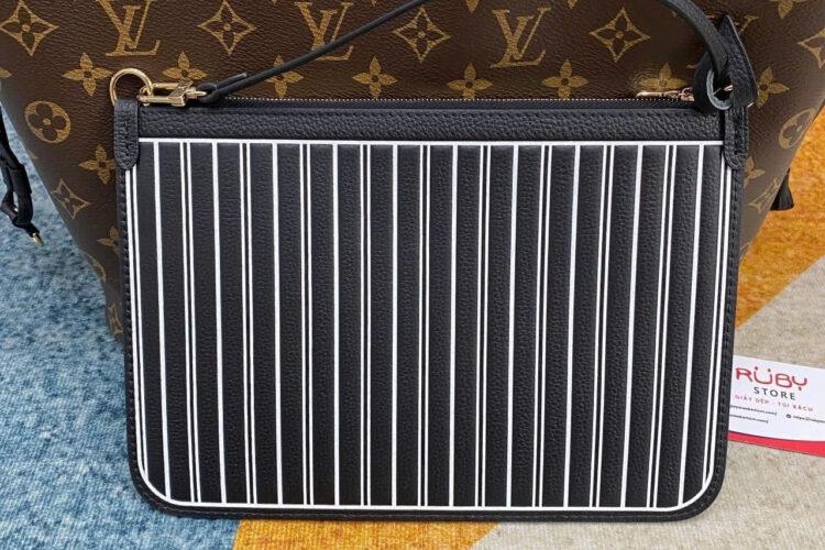 Túi LV Neverfull Inside Out MM M11946 Black Monogram