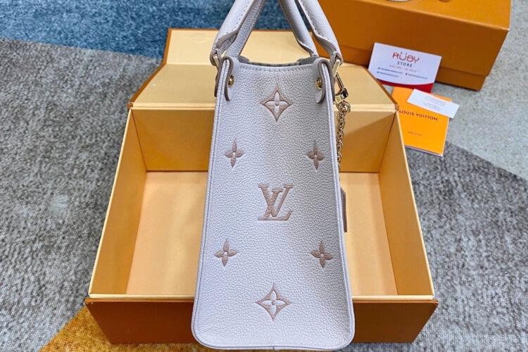 Túi LV OnTheGo PM M14403 Eden Monogram Empreinte Trắng Kem