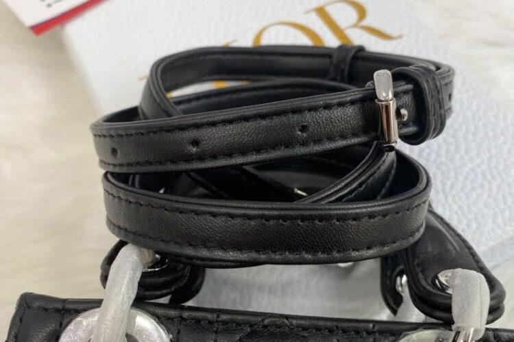 Túi Micro Lady Dior Black Lambskin SHW Màu Đen Best Deal - Ảnh 12