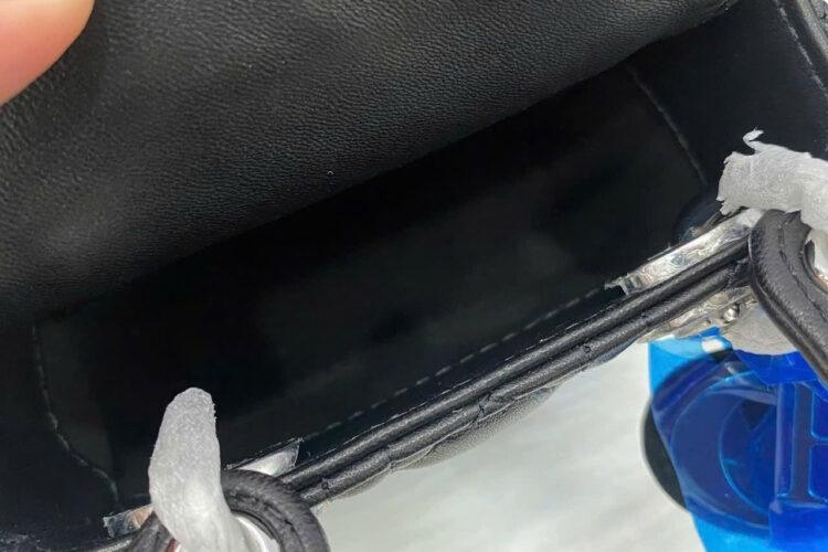 Túi Micro Lady Dior Black Lambskin SHW Màu Đen