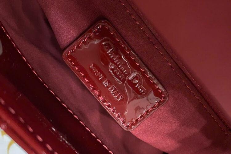 Túi Mini Lady Dior Bag Cherry Red Patent Cannage Calfskin Màu Đỏ