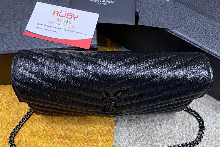 Túi YSL Envelope Classic Cassandre Woc 22CM So Black Caviar