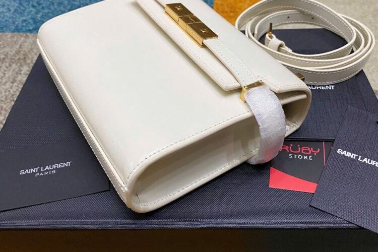 Túi YSL Mini Manhattan In Box Blanc GHW Màu Trắng