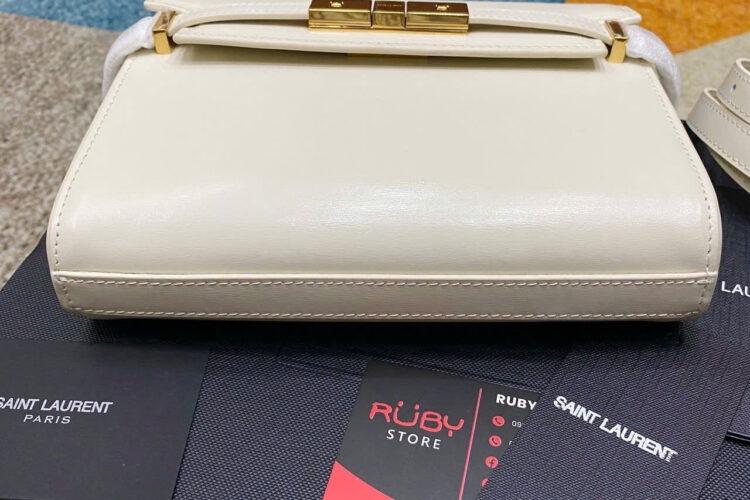 Túi YSL Mini Manhattan In Box Blanc GHW Màu Trắng