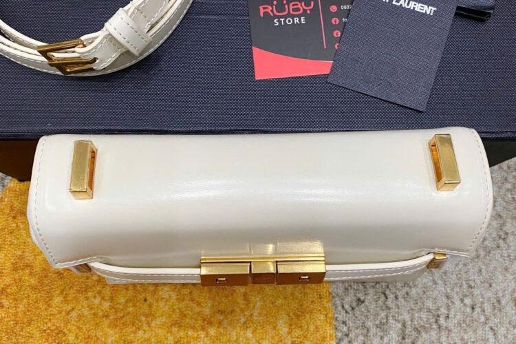 Túi YSL Mini Manhattan In Box Blanc GHW Màu Trắng