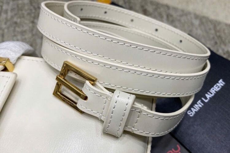 Túi YSL Mini Manhattan In Box Blanc GHW Màu Trắng