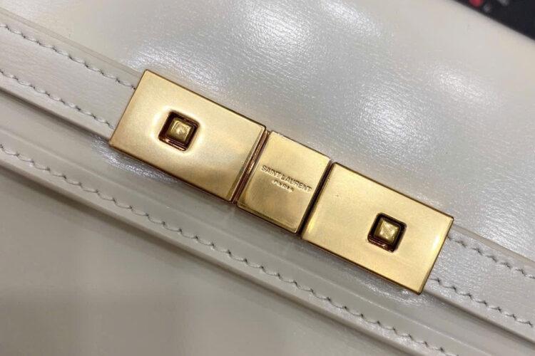Túi YSL Mini Manhattan In Box Blanc GHW Màu Trắng