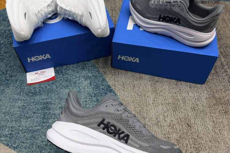 Giày Hoka Bondi 9 Galactic Stellar Grey Màu Xám Best Deal