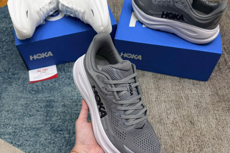 Giày Hoka Bondi 9 Galactic Stellar Grey Màu Xám Best Deal