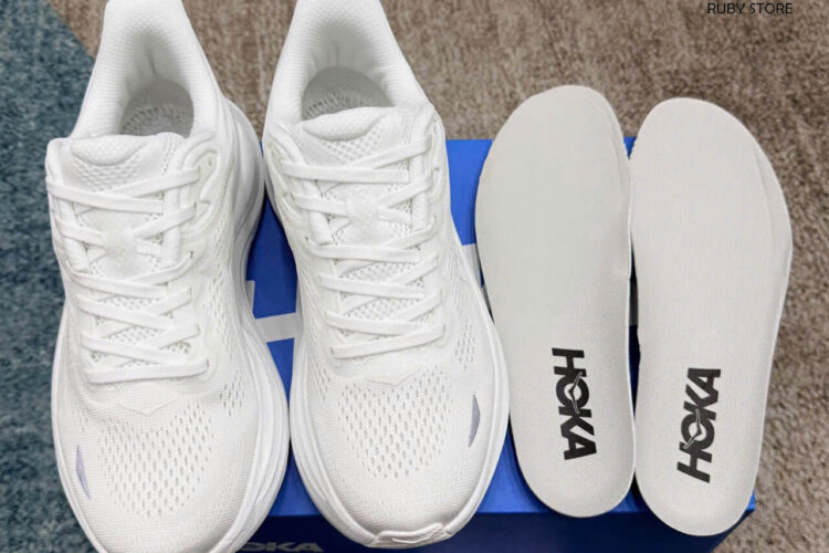 Giày Hoka Bondi 9 White Màu Trắng Best Deal