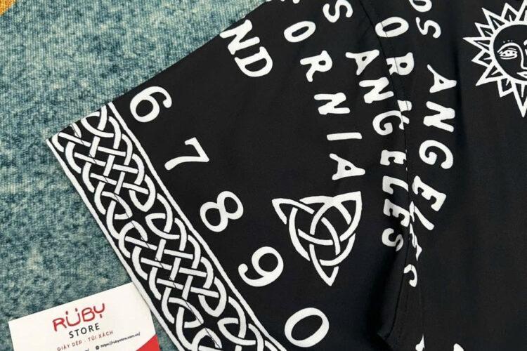 Áo Amiri Ouija Board-Print Bowling Shirt