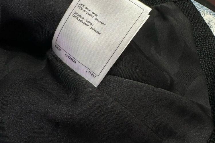 Áo CN 2025 Tweed Vest Black Gold Màu Đen Vàng
