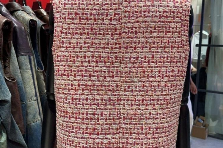 Áo CN 2025 Tweed Vest Pink Customized 02 Màu Hồng