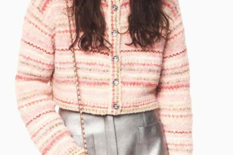 Áo CN 24 Cashmere Wool Cotton Jacket Pink Màu Hồng