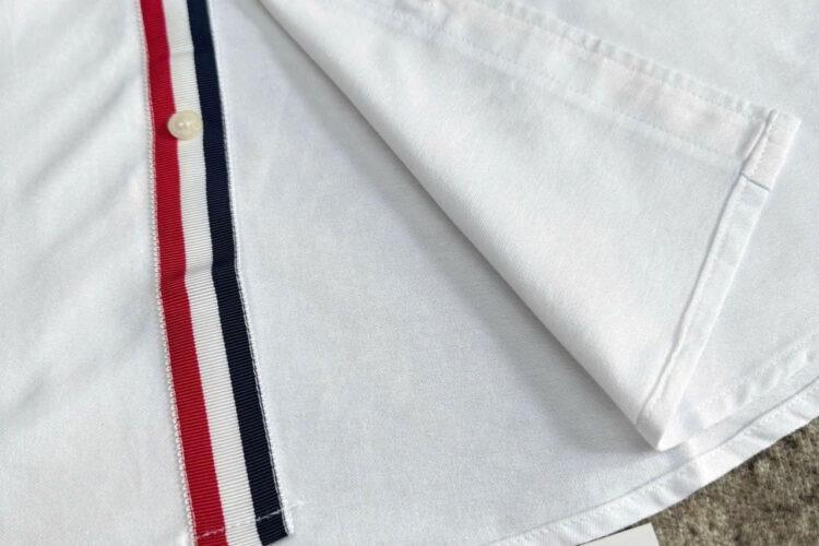 Áo Sơ Mi Thom Browne Trắng 3 Sọc Giữa