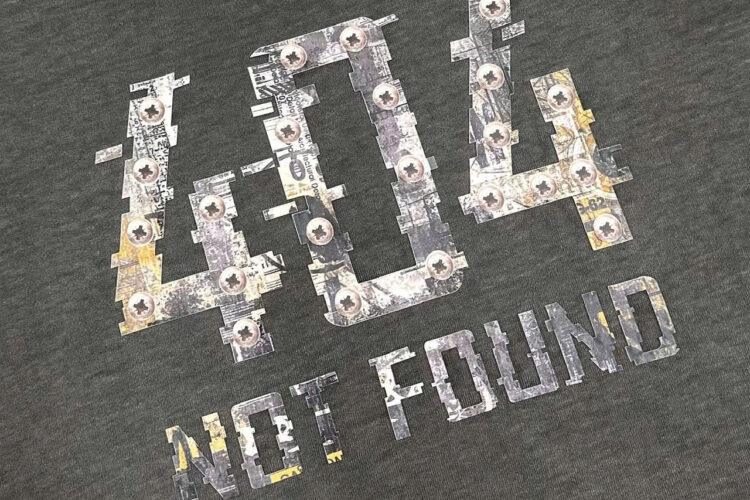 Áo Thun 404 Not Found T-Shirt in Grey Màu Xám