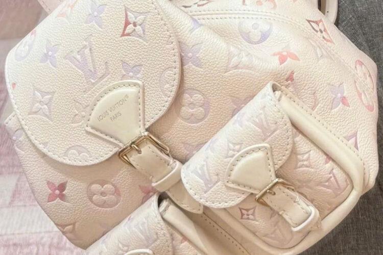 Ba Lô LV Backup Monogram Empreinte M15113 Màu Kem