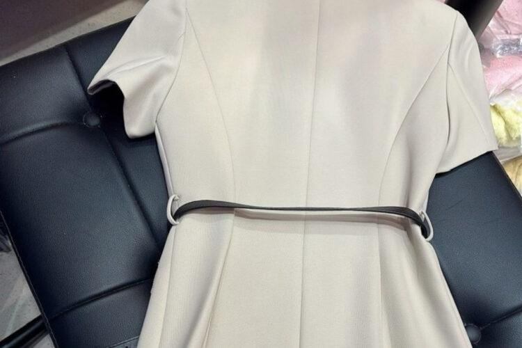 Đầm CN 24SS Beige Dress With Belt Màu Be