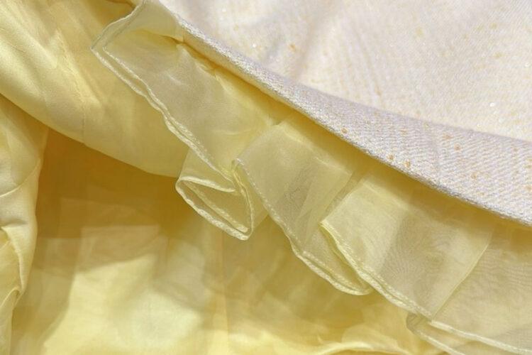 Đầm CN 24SS Yellow Tweed Dress Màu Vàng