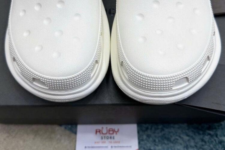 Dép Balenciaga Crocs Mule In White Màu Trắng