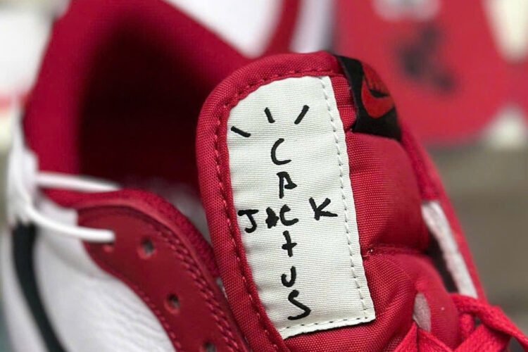 Giày Air Jordan 1 Low OG Travis Scott Chicago đỏ trắng