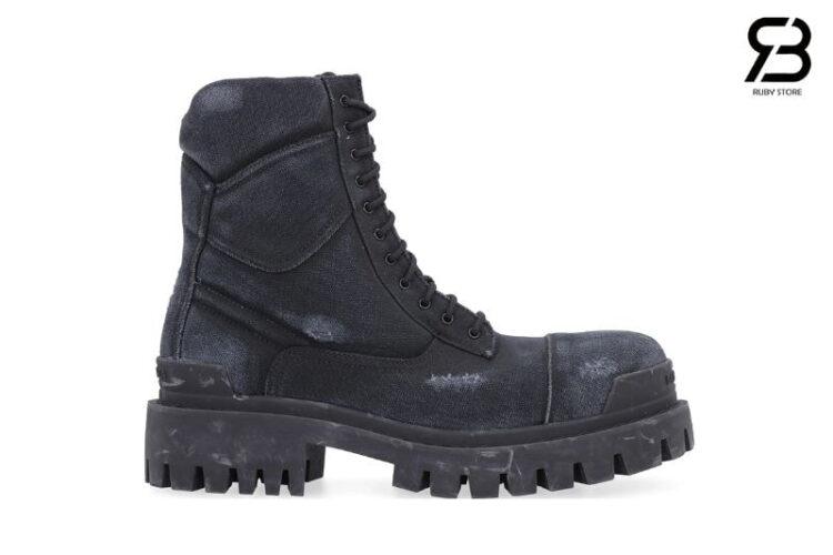 Giày Balenciaga Strike Canvas Boots
