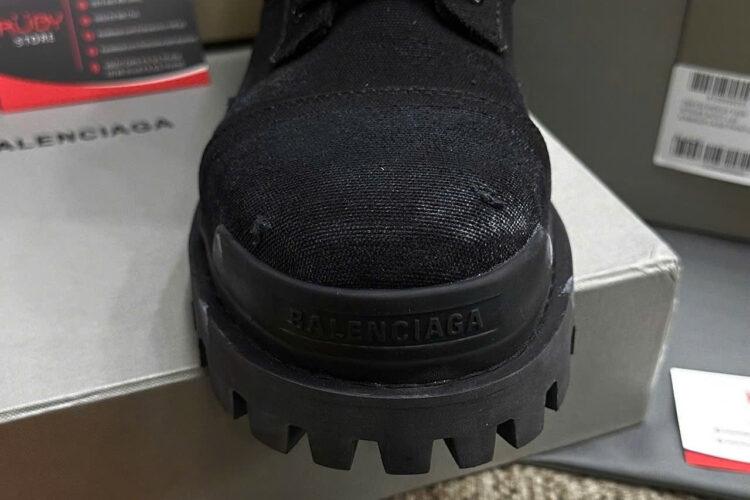 Giày Balenciaga Strike Canvas Boots