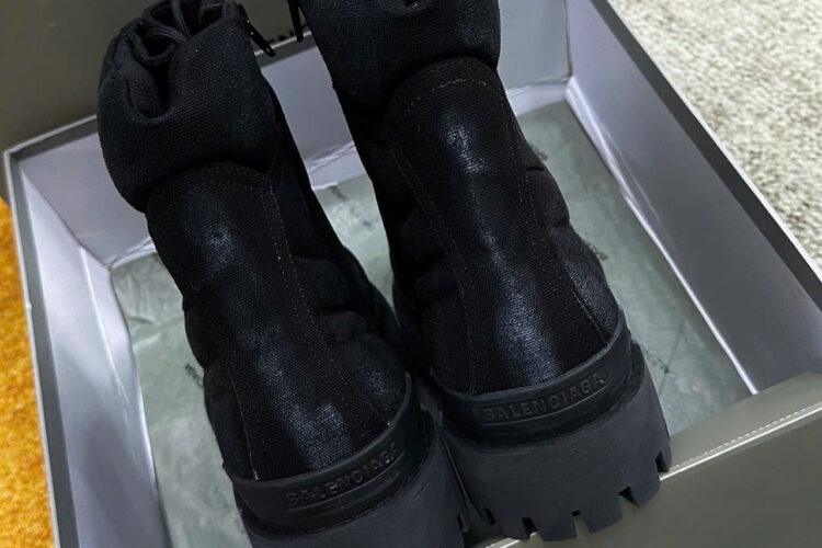 Giày Balenciaga Strike Canvas Boots