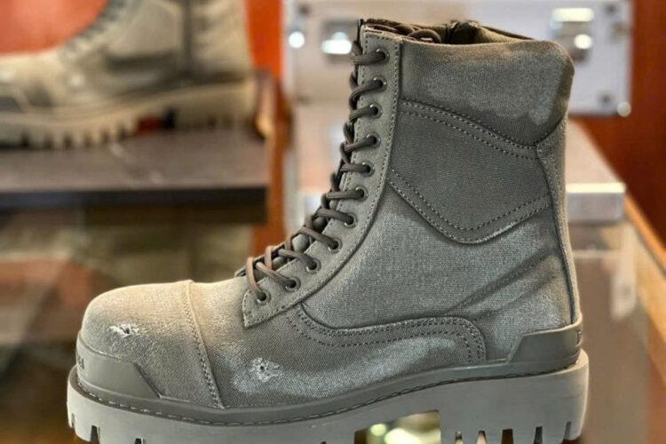 Giày Balenciaga Strike Canvas Boots