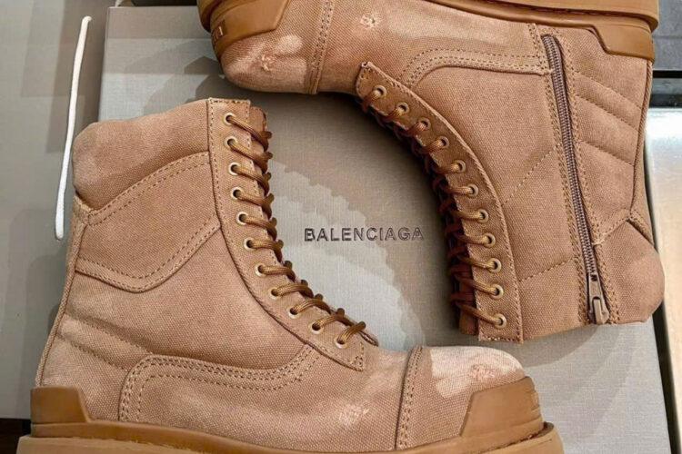 Giày Balenciaga Strike Canvas Boots